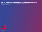 The 14th European Evaluation Society Biennial Conference